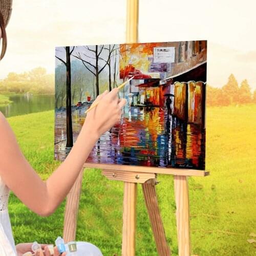 November In Paris Coloring By Numbers Painting Complete Kit Acrylic Paints 40*50 Painting On Canvas Loft Wall Drawing