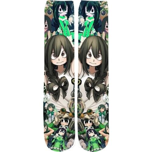 CLOOCL New Style Socks Anime My Hero Academia 3D Print Mens Womens Middle Tube Sock Streetwear Straight Socks Wholesale Socks