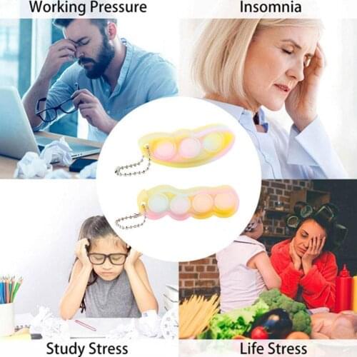 Finger Bubble Music Keychain Adult Childrens Novel Strange Decompression And Toy Vent Decompression R5K0