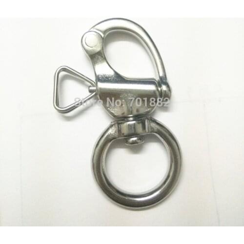 10PCS 316 Polished Stainless Steel Swivel Snap Shackle for Camera Strap Bag Marine Hardware Camera Accessories