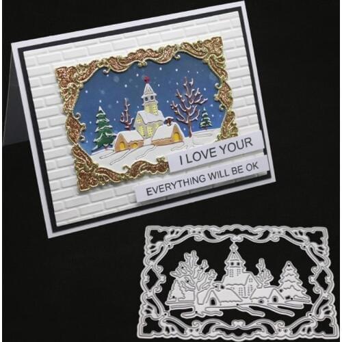 Christmas Winter Metal Cutting Dies Stencil DIY Scrapbooking Album Stamp Paper Card Embossing Crafts Decor