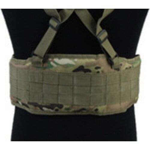 Tactical Gear MOLLE Padded Waist Belt Mens Airsoft Combat Suspender Adjustable Hunting Waist Support Army Military Belts DIY