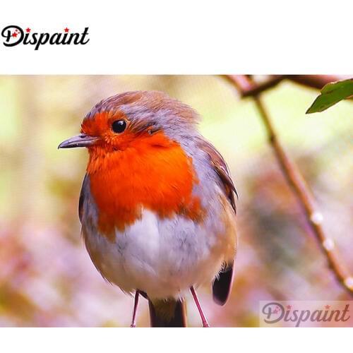 Dispaint Rhinestone Painting Crystal Decor Diy Diamond Painting "Animal bird" 3D Cross Stitch Pattern Diamond Embroidery A27023