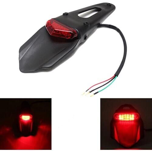 Motorcycle LED Taillight Tail Brake Light Signals Lamp 12 Volts Stop Lighting Indicators Motocross Universal Accessories