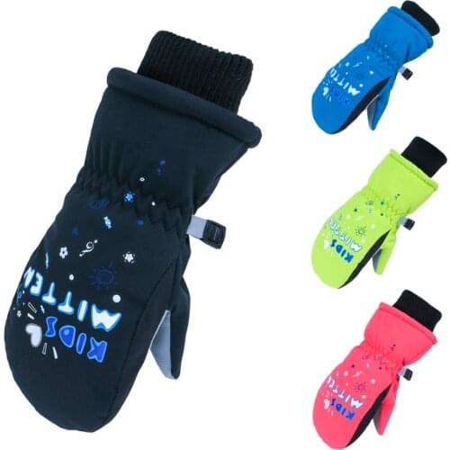 Boys Waterproof Winter Ski Snow Gloves Children Winter Outdoor Make Snowman Gloves Girls Warm Snowball Fight Protective Gear