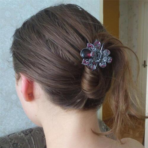 Big Crystal Flowers Hair Claws Clips For Woman Girls Wedding Hair ornaments Top Crab Clip Vintage Hair Jewelry
