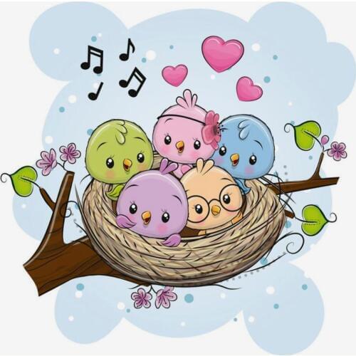 Animal bird nest pattern Transparent Clear Silicone Stamp/Seal for DIY scrapbooking/photo album Decorative clear stamp sheets