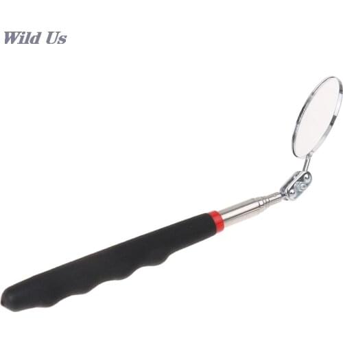 High Quality 50mm Car Telescopic Detection Lens Inspection Round Mirror 360 Repair Tool 1Pc
