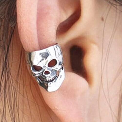 1pc Ear Cuff Women & Men best selling New Gothic Punk Skeleton & Skull Ear Cuff