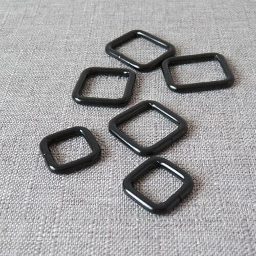 10pcs 15mm 20mm 25mm webbing metal belt squre buckle handbag bag strap clasp dog leash rope garment DIY hardware DIY accessory