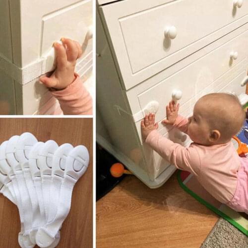 10Pcs Plastic Locks Protection From Children Drawer Door Cabinet Cupboard Lock