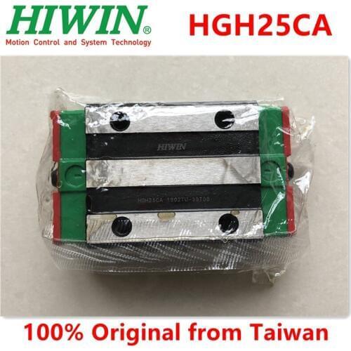 100% Original Hiwin HGH25CA Linear narrow block carriages 25mm for HGR25 linear guide rail CNC router 3D printer