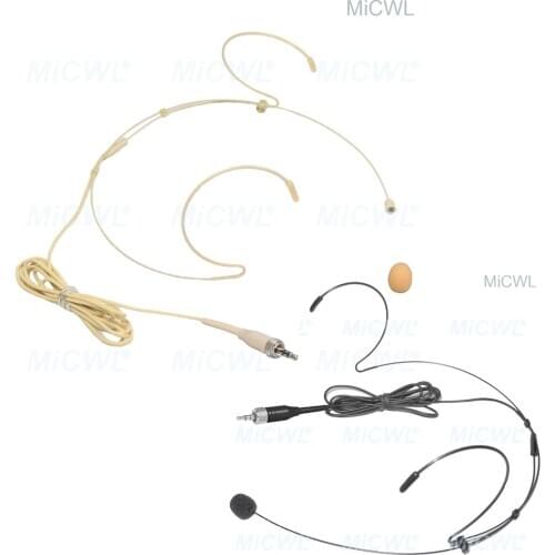 Beige Black color Headset Microphone for Sennheiser ew100 sk100 G2 G3 G4 Wireless Belt Pack Noise canceling earset microfone B40