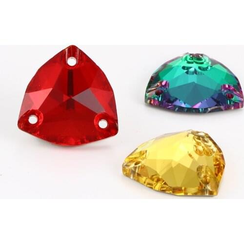 Big Trilliant Crystal Strass Glass Flatback Sew-on Rhinestone for Diy Craft Christmas Clothing Garment Decoration Jewelry Beads