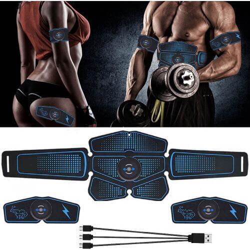 Muscle Electro Stimulator Electrostimulator muscul Electric Massager Training Apparatus Fitness Machine Building Body Home Gym
