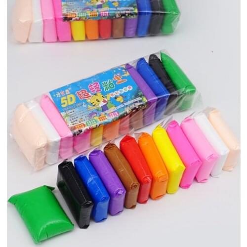 12 Color Air Dry Light Clay With 3 Tools DIY Clay Educational Toy Colorful Creative Handgum Craft Toy Kid Girls Birthday Gifts