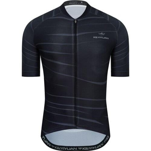 KEYIYUAN Cycling Jersey Men Bike Shirts Pro Team Bicycle Wear Top 2021 Summer Short Sleeve Sweat Shirt Abbigliamento Ciclismo