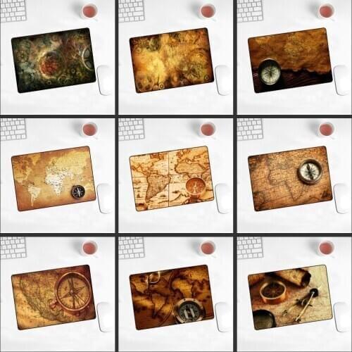 XGZ World Map Laptop Gaming PC Mouse Pad Fashion Desktop Pad Rubber Pad Small Gamer Mouse Pad Game Accessories Decorative Cushio