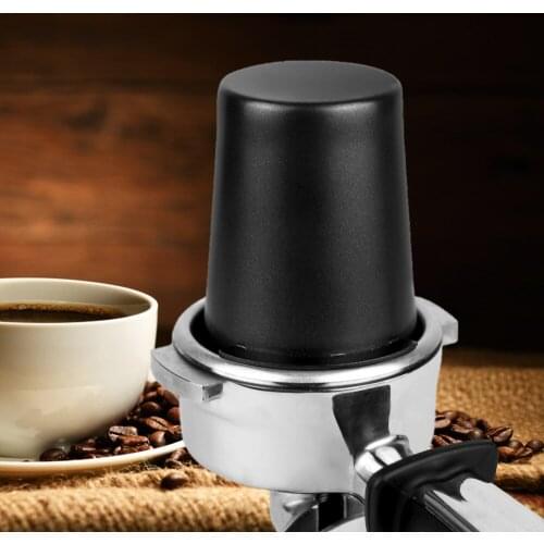 Dosing Cup Electroplated Stainless Steel Grinder Parts 58mm Espresso Machine Coffee Powder Feeder Portafilter Coffee Tamper