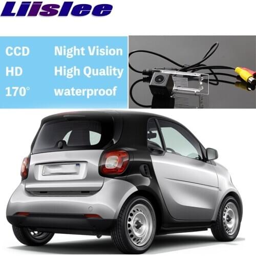 Liislee For Smart Fortwo For 2 4 ForFour W453 2014~2020 Car Camera High Reverse Rear View Camera to Use CCD With RCA Connector