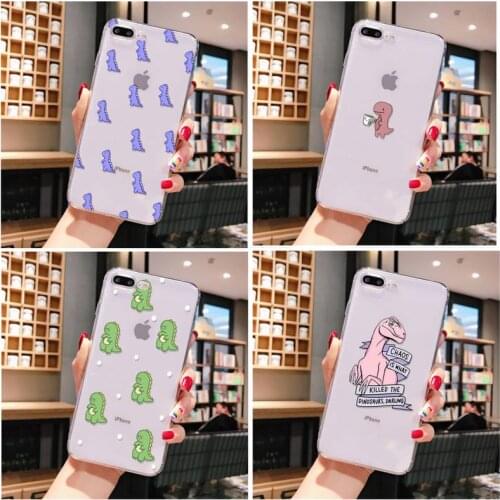 Cute dinosaur Phone Case For iPhone X XS MAX 6 6s 7 7plus 8 8Plus 5 5S SE 2020 XR 11 11pro max