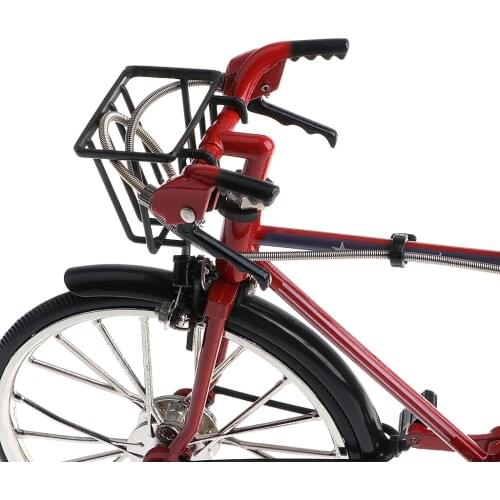 1:10 Miniature Alloy Bicycle Tandem Bike Mountain Bike Cool Boy Toys Creative Game Gift