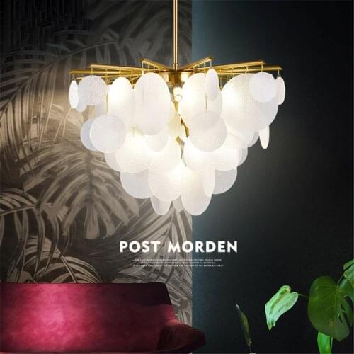 Nordic Luxury LED Chandelier Lighting Modern Bedroom Glass Hanging Lamp Living Room Restaurant Lights Home Decor Indoor Lighting