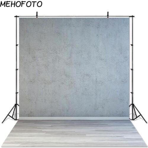 MEHOFOTO Gray Texture Wall Photography Backdrop Brick Wall Portrait Head Shots Photobooth Photo Background Studio Props