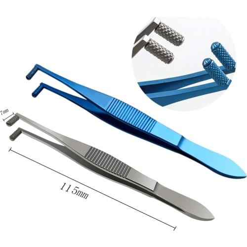 Titanium Stainless Epithelial roller wheel forceps ophthalmic plastic surgical instrument
