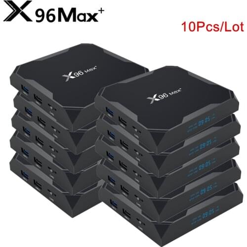 Wholesale X96 Max Plus Android 9.0 Smart TV Box Amlogic S905X3 Quad Core 4G 32G/64G 2.4G&5.0G Dual WIIF BT4.0 8K HD Set-Top Box
