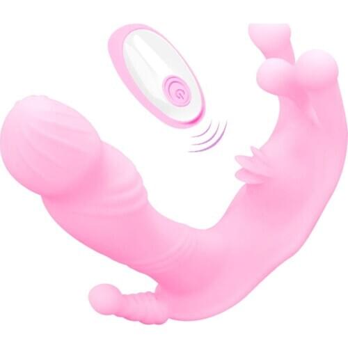 Wearable Wireless Vibrator Heating Waterproof Dildo Remote Control G-Spot Vagina Dual Stimulator Kegel Play Sex Toy For Women