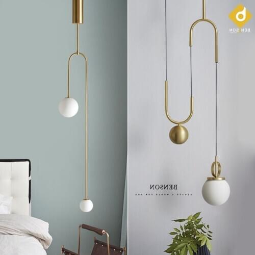 Vintage iron lighting brass copper christmas balls lustres nordic decoration home lamparas de techo hanglampen