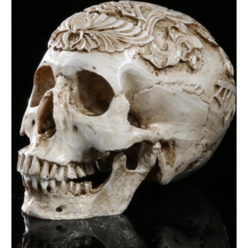 High-precision carved skull high-end resin skull handicrafts home Decoration Skull Halloween