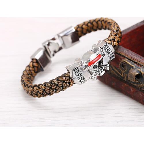 Japan Cartoon One Piece Action Figure Toy One Piece Anime Accessories Circlet Bangle Luffy Anime Bracelet Anime Keychain Toys