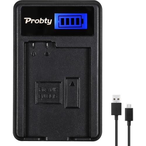 PROBTY New EN-EL15 ENEL15 EN EL15 LCD USB Camera Charger For Nikon D600 D610 D600E D800 D800E D810 D7000 D7100