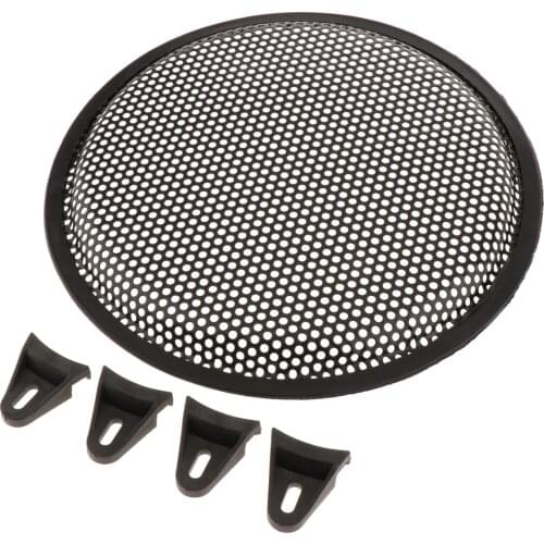 Speaker Protective Grills 10" Mesh Round W/ 4x Screw & Fix Holder