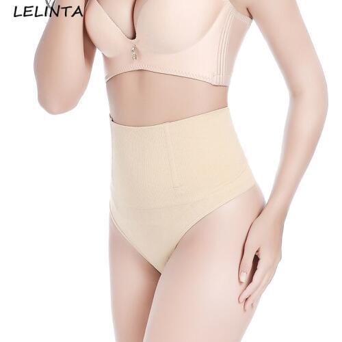 LELINTA Women Steel Boned Waist Cincher Girdle Panties Tummy Control Slimmer Sexy Seamless Thong Panty Shapewear Underwear