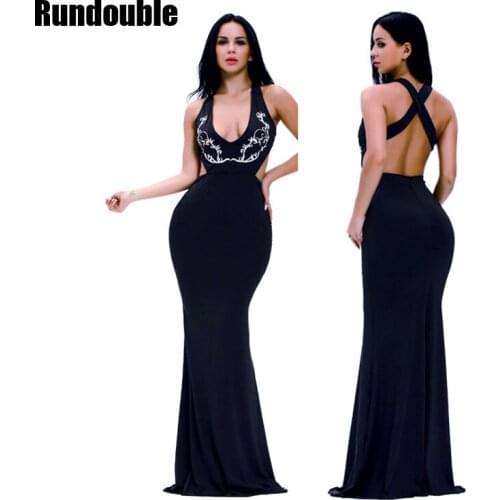 Womens Long Sleeveless 2021 Deep V Neck Party Summer Ankle Long Dress Sexy Backless Big Hip Female Nightclub Outfit Clothes