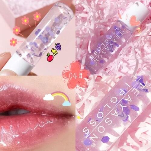 Winter Shimmer Moisturizing Lip Balm Flower Lip Plumper Transparent Lip Oil Lasting Makeup Shiny Primer Lip Gloss Cosmetic TSLM1