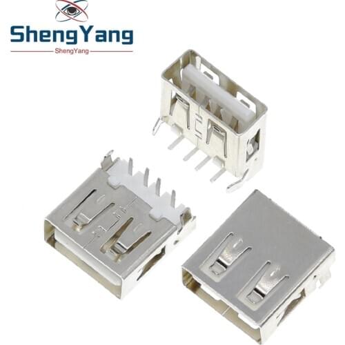2020 Hot Sale 10Pcs USB Type A Standard Port Female Solder Jacks Connector PCB Socket USB-A Type