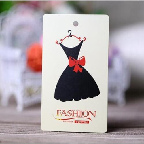 400gsm coated paper garment tag custom hang tag clothing price tag paper label tag printing