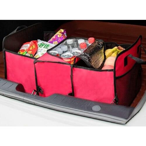 Auto Accessories Car Organizer Trunk Collapsible Toys Food Storage Truck Cargo Container Bags Box Black Car Stowing Tidying New
