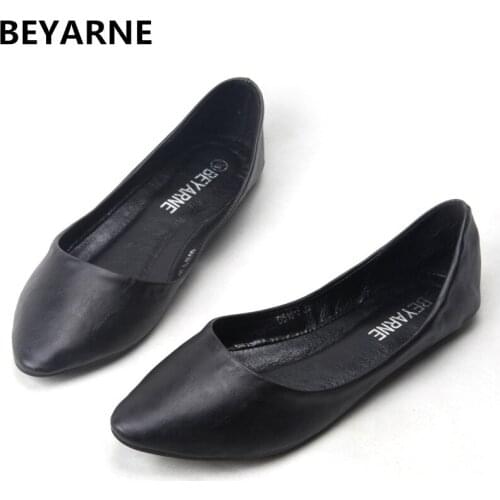 BEYARNE summer shoes for woman Europe Style New Fashion Lady Pointed Toe Flat Shoes pregnant Women Summer Shoes Free shipping