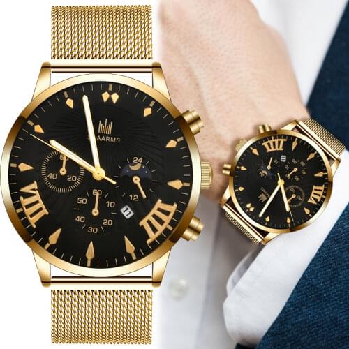 Luxury Stainless Steel Band Quartz Watches Women Men Business Watch Steel Strap Wrist Clock Complete Calendar Digtal Watches Men