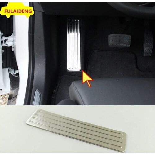 For Cadillac XT5 2016-2020 Stainless Steel Left Foot Rest brake Pannel Pedal cover trim Car Styling Accessories