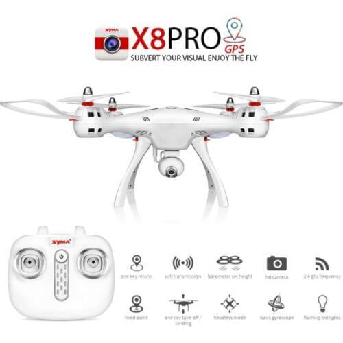 Newest X8PRO GPS Drone RC Quadcopter With Wifi Camera WiFi FPV Professional Quadrocopter X8 Pro RC Helicopter can Add 4K Camera