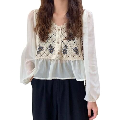 EFINNY Beige Blouses