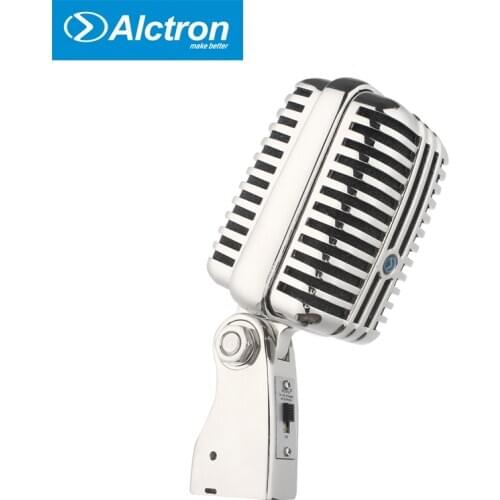 Alctron DK1000 classic retro dynamic vocal microphone live performance studio recording vintage cardioid microphone