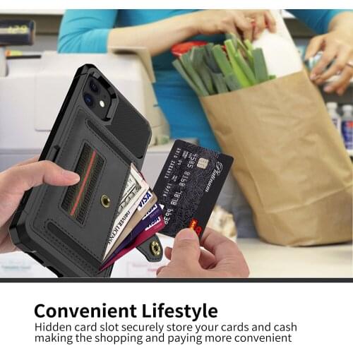 YXAYN Wallet Leather Soft TPU Protection Cover Shell For iPhone 11 Pro Max XR XS Max X 7 8 Plus Card magnetic holder Phone Case