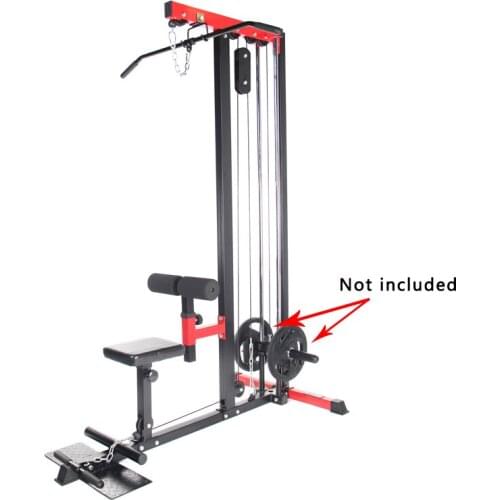 LRM501 Lat & Row Machine Home High Low Pull Lat Pull Down High Pully Waist Back Shoulder Muscle Comprehensive Fitness Equipment